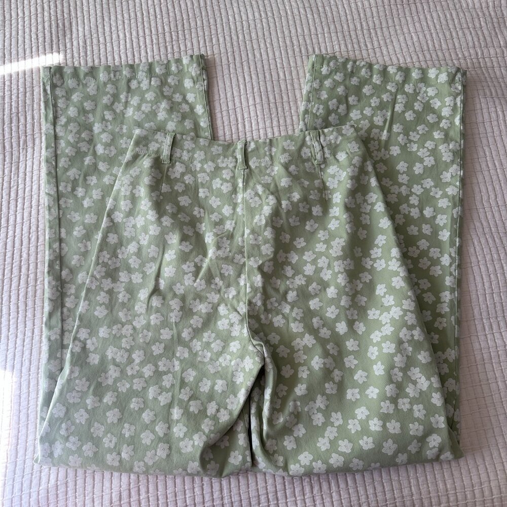 NWT Roxy Retro High Waisted Flare Pants Flowers Spring Girly - 26 - Picture 6 of 6